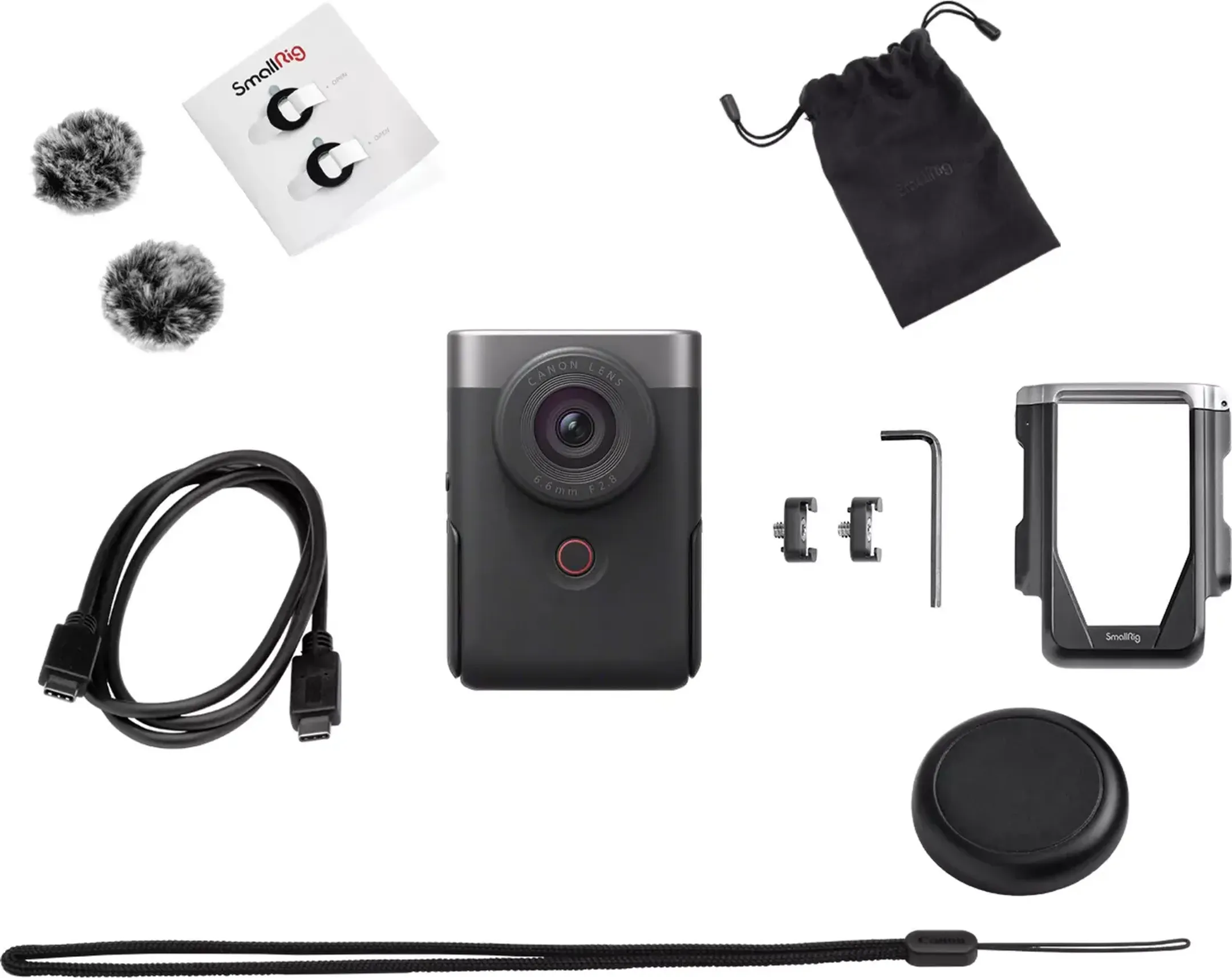 Canon PowerShot V10 Advanced Vlogging Kit - Zilver