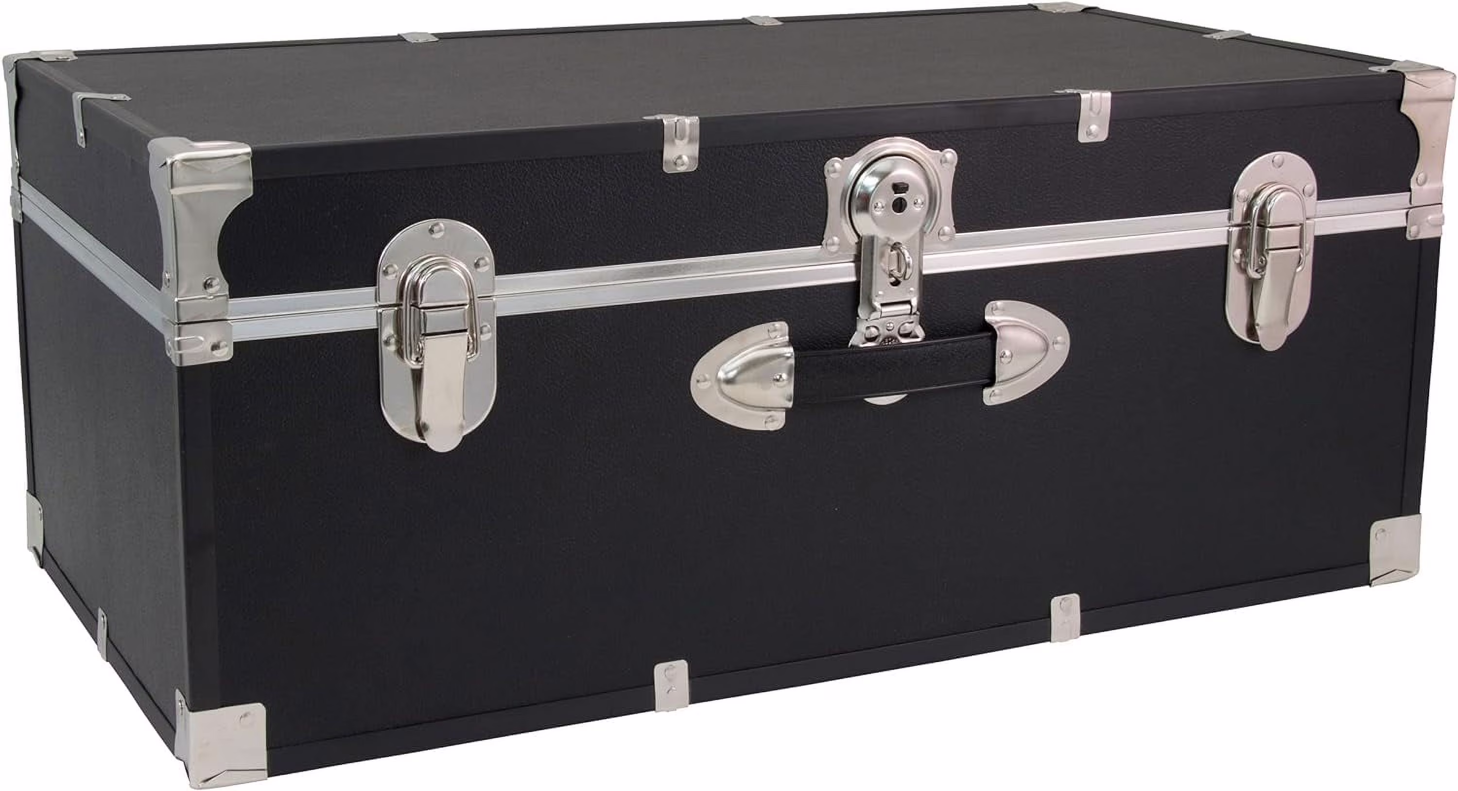 Essential Trunk with Lock, Black, 30-Inch