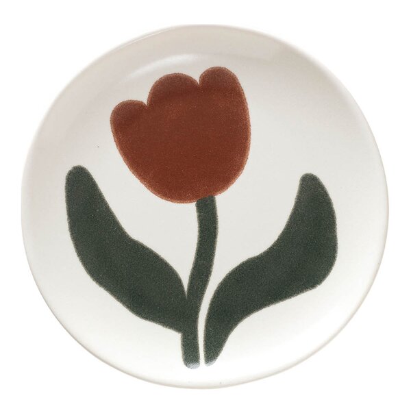 Dora tallerken 15 cm Mocha Bisque/Agave Green