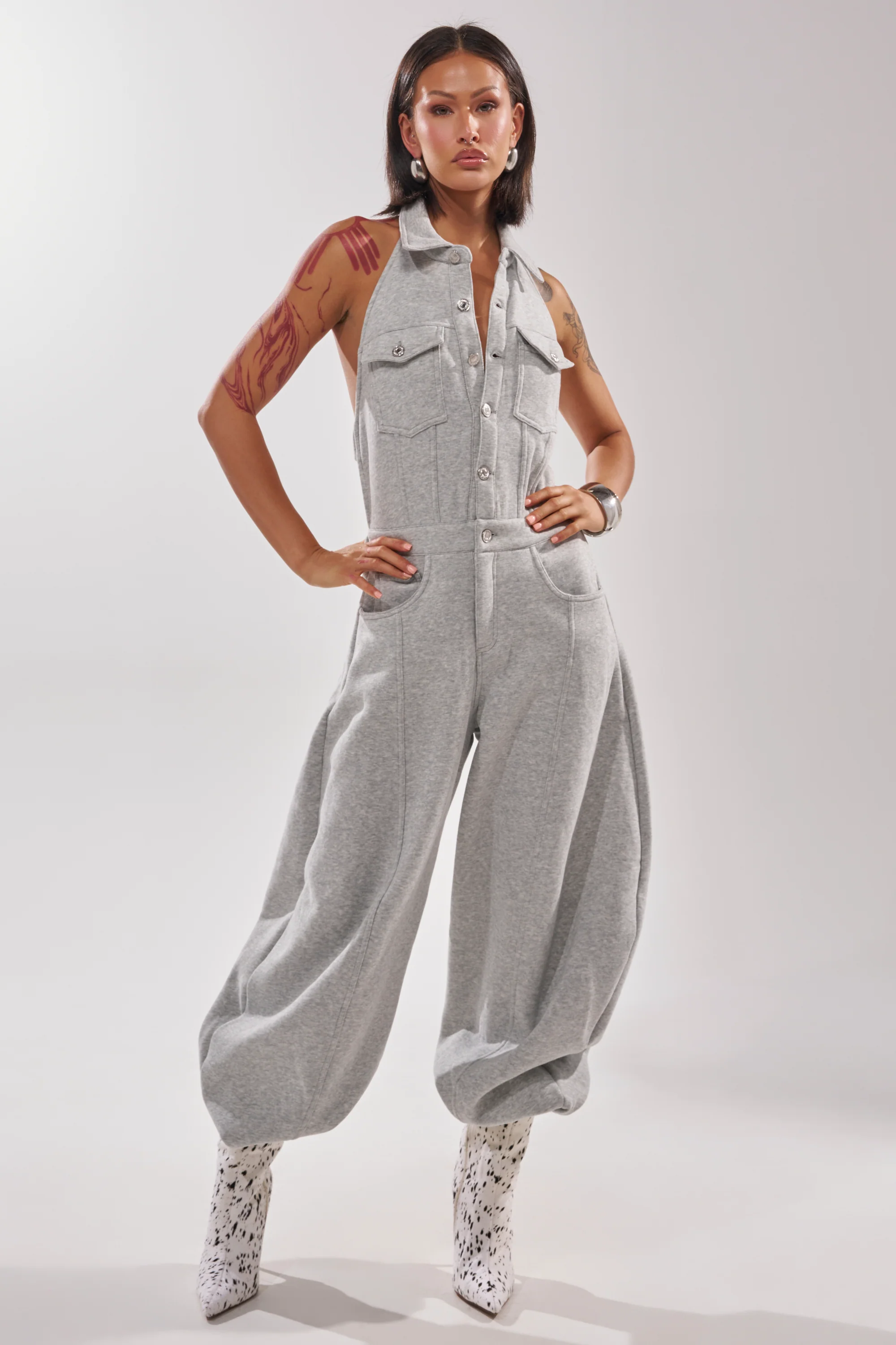JETSETTER JUMPSUIT IN FRENCH TERRY - Akira Store