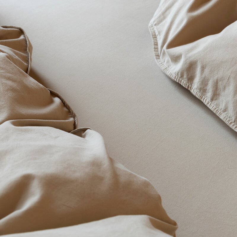 Frøya laken 160x200 cm beige