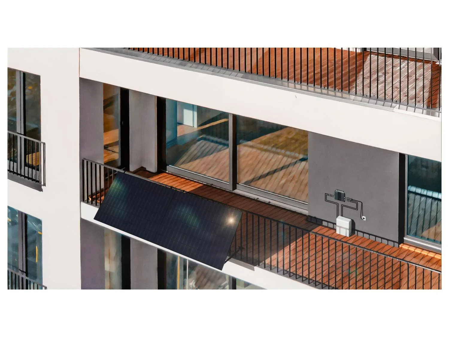 TRONIC Station solaire pour balcon