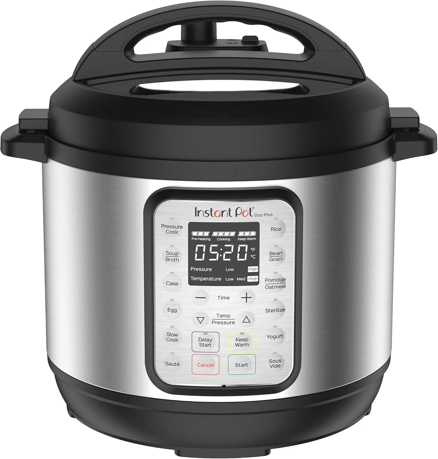 Multicuiseur 9 en 1 : autocuiseur, mijoteuse, cuiseur à riz, cuiseur vapeur, fonction sauté, yaourtière, chauffe-plat et stérilisateur. Application avec plus de 800 recettes incluse. Acier inoxydable. Capacité : 6 litres.