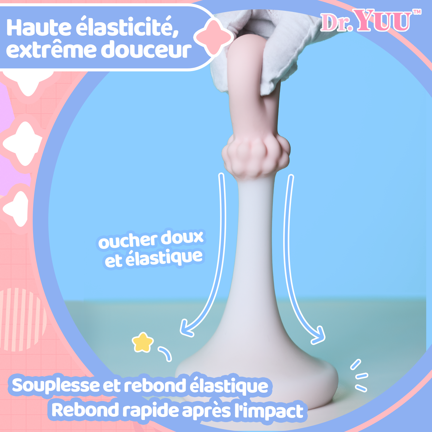 Masturbateur Dr.YUU longueur 200 mm avec canal interne 137 mm