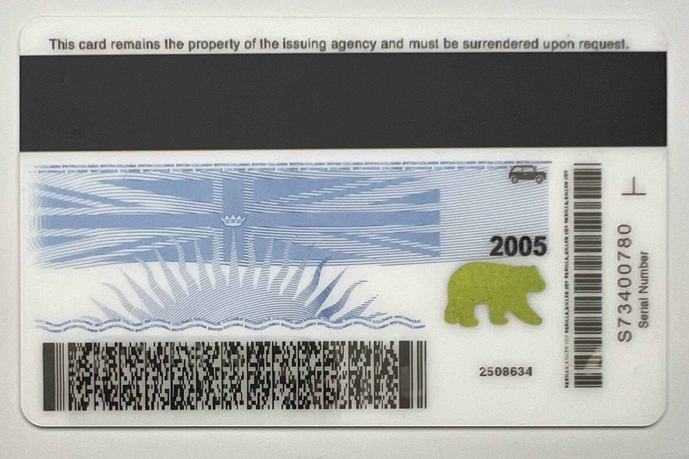 British Columbia ID (Latest Version)