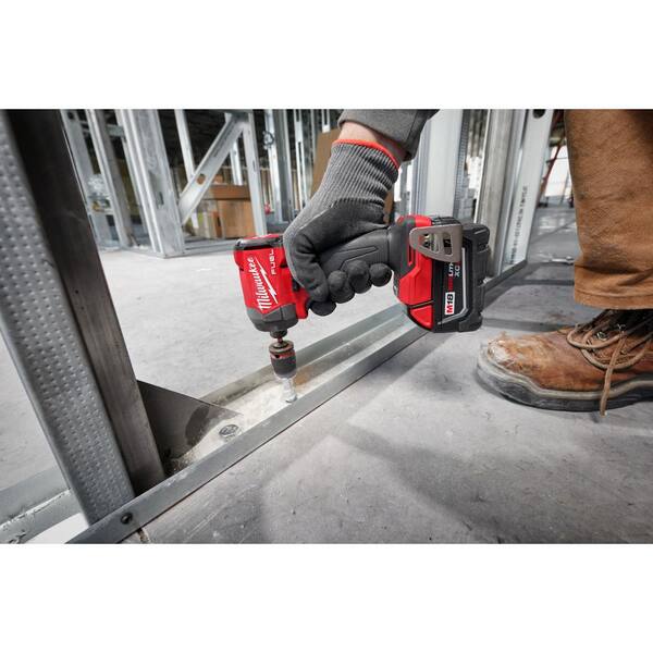 M18 FUEL 18 Volt Lithium Ion Brushless Cordless Combo Kit (5 Tool) with 1/2 in Impact Wrench with Friction Ring Image 10
