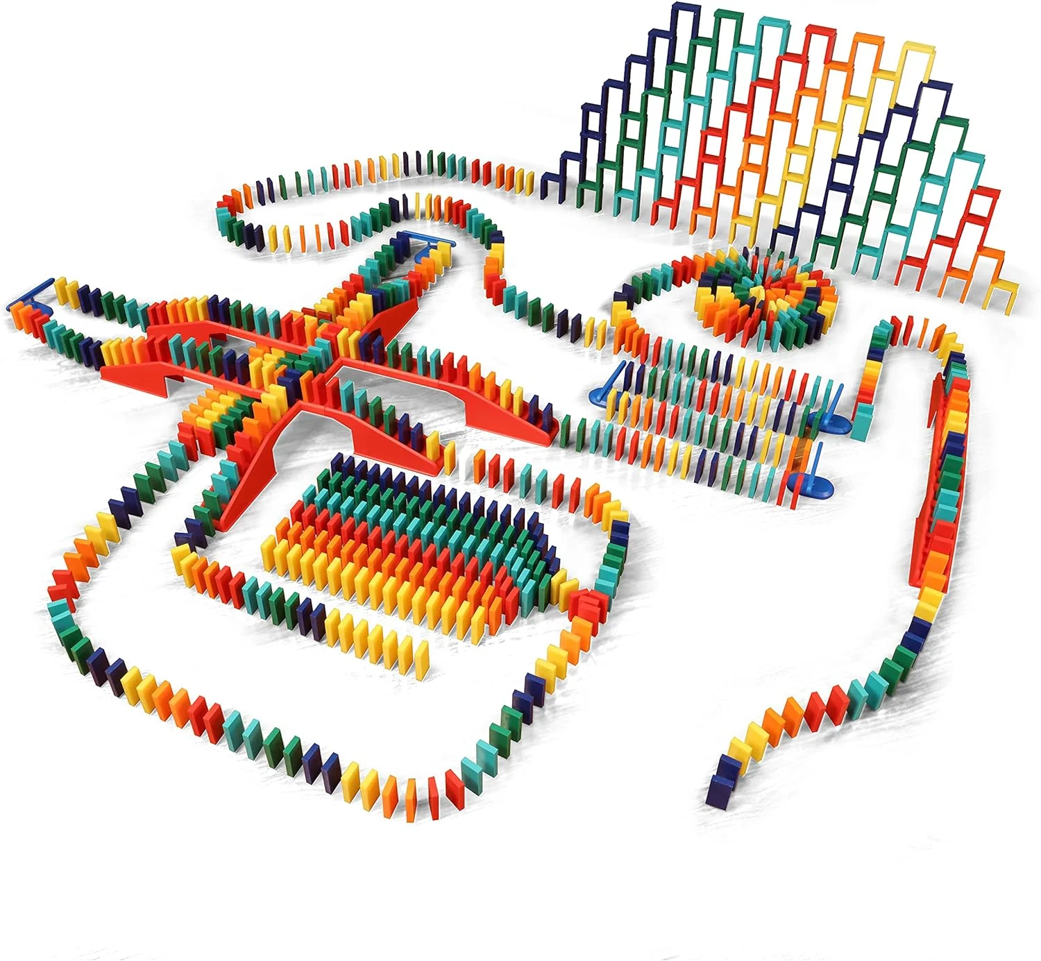 Kit | Dominoes Set, Small Toys, Family Games for Kids, Kids Toys and Games, Building, Toppling, Chain Reaction Sets (Master)