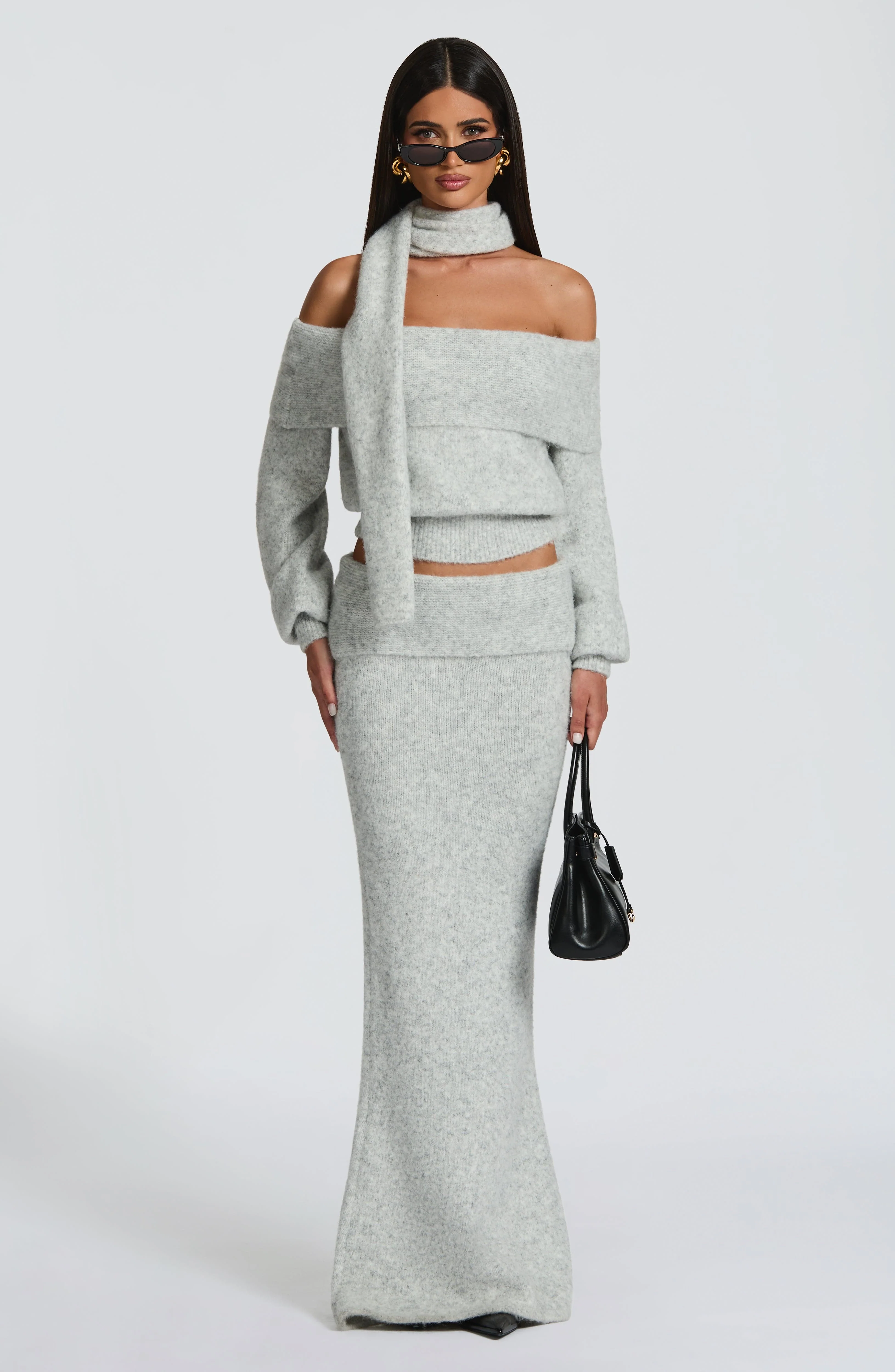 Andie Top - Light Grey Marl