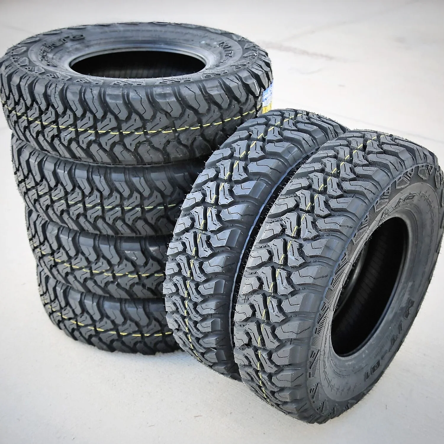 Pair of 2 (TWO) Accelera M/T - 01 LT 235/85R16 Load E (10 Ply) MT M/T Mud Tires