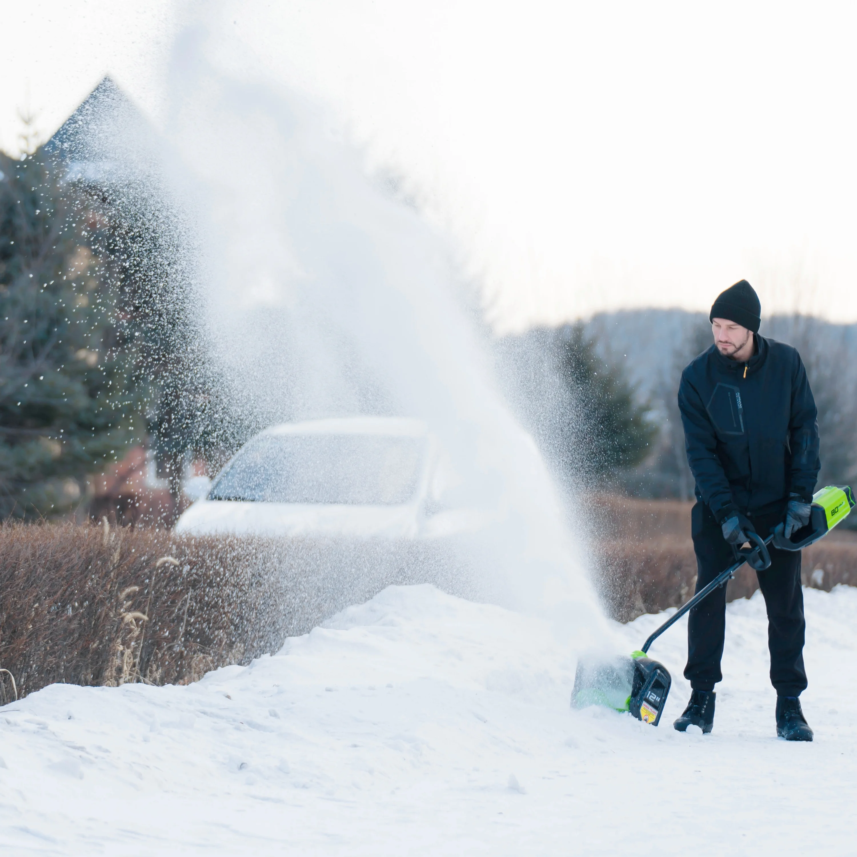 80V 12" Cordless Brushless Snow Shovel with 2 0 Ah Battery 2600602 Image 5