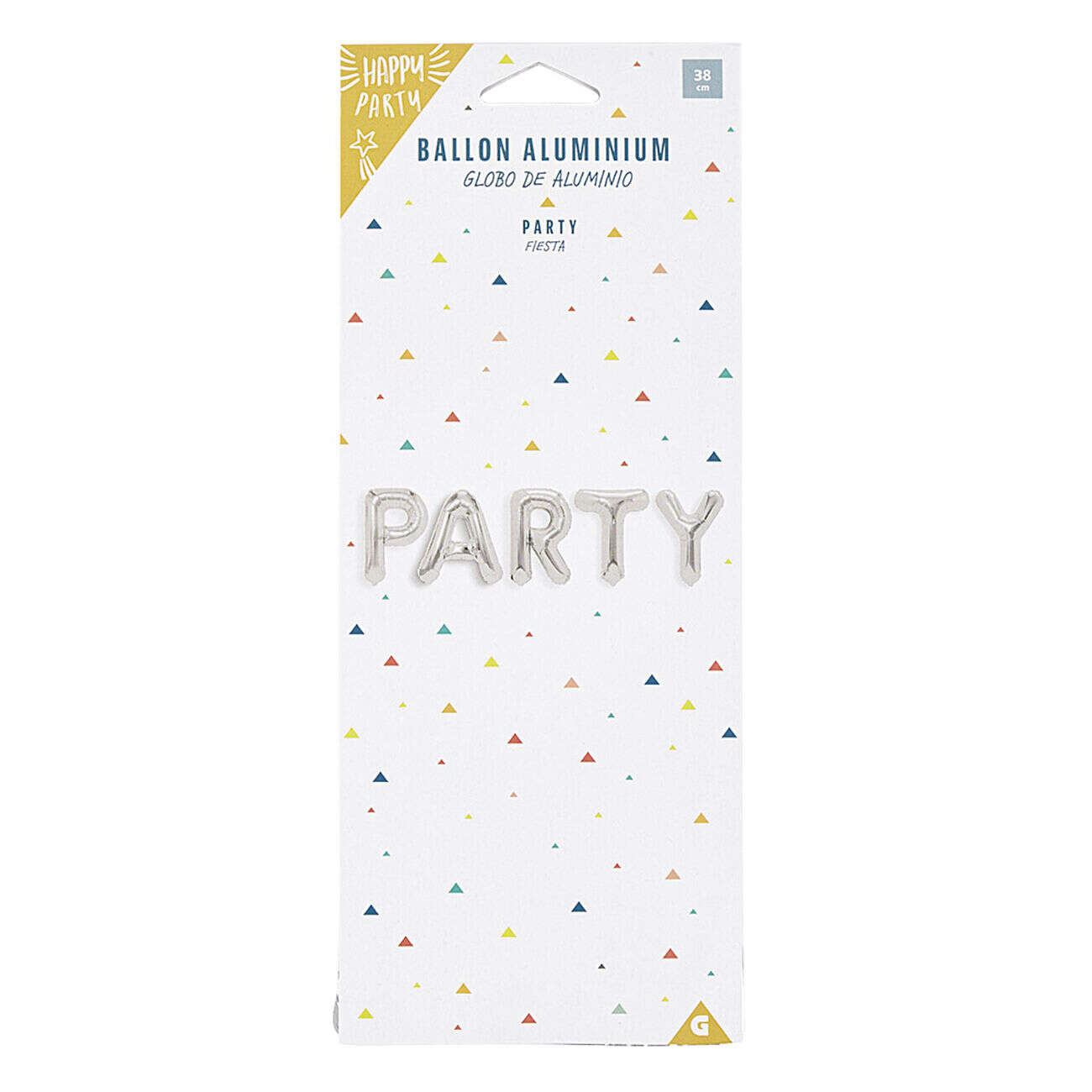 Ballon PARTY en aluminium argenté