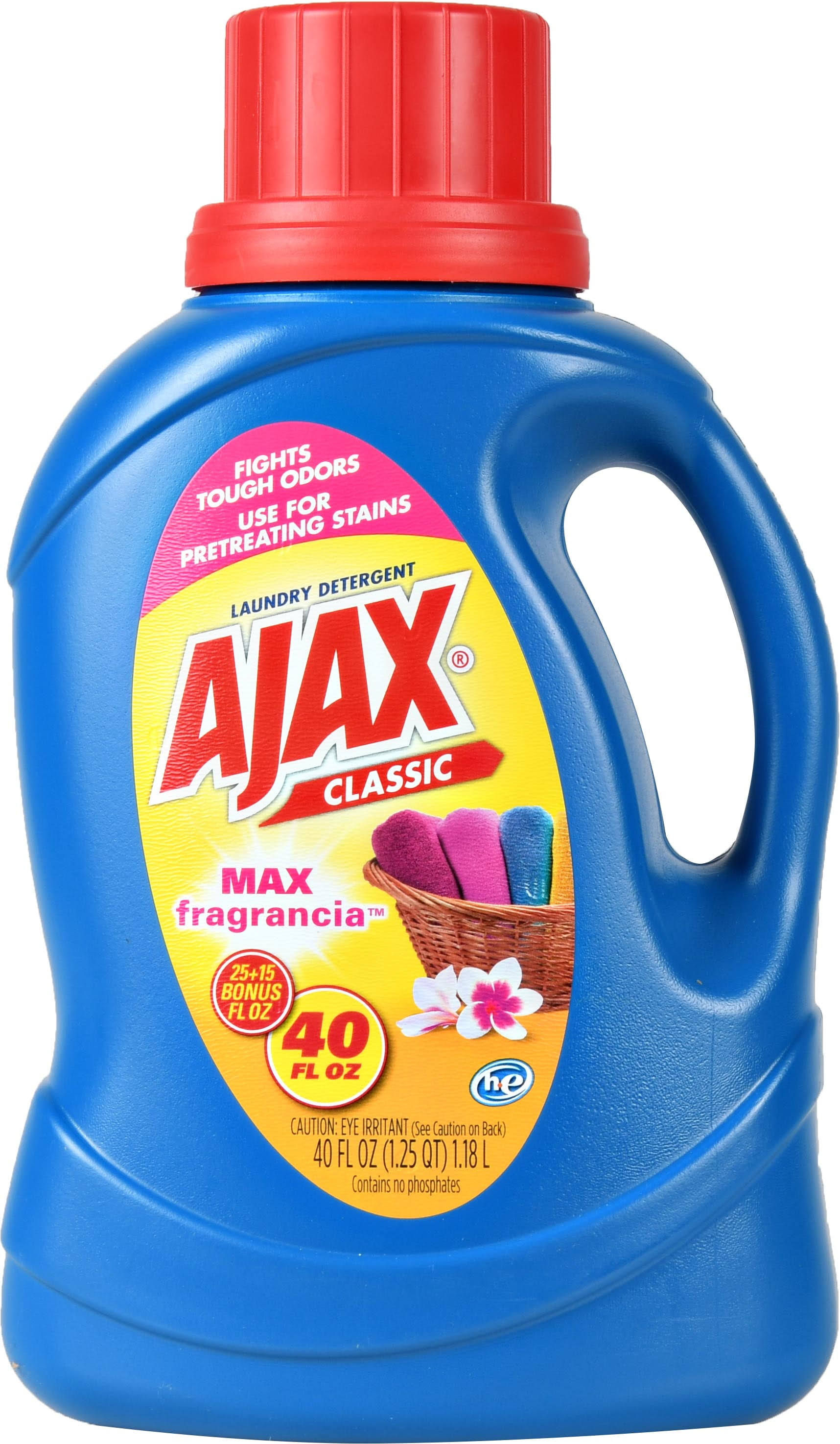 Ajax Laundry Detergent, Classic, Max Fragrancia - 40 fl oz