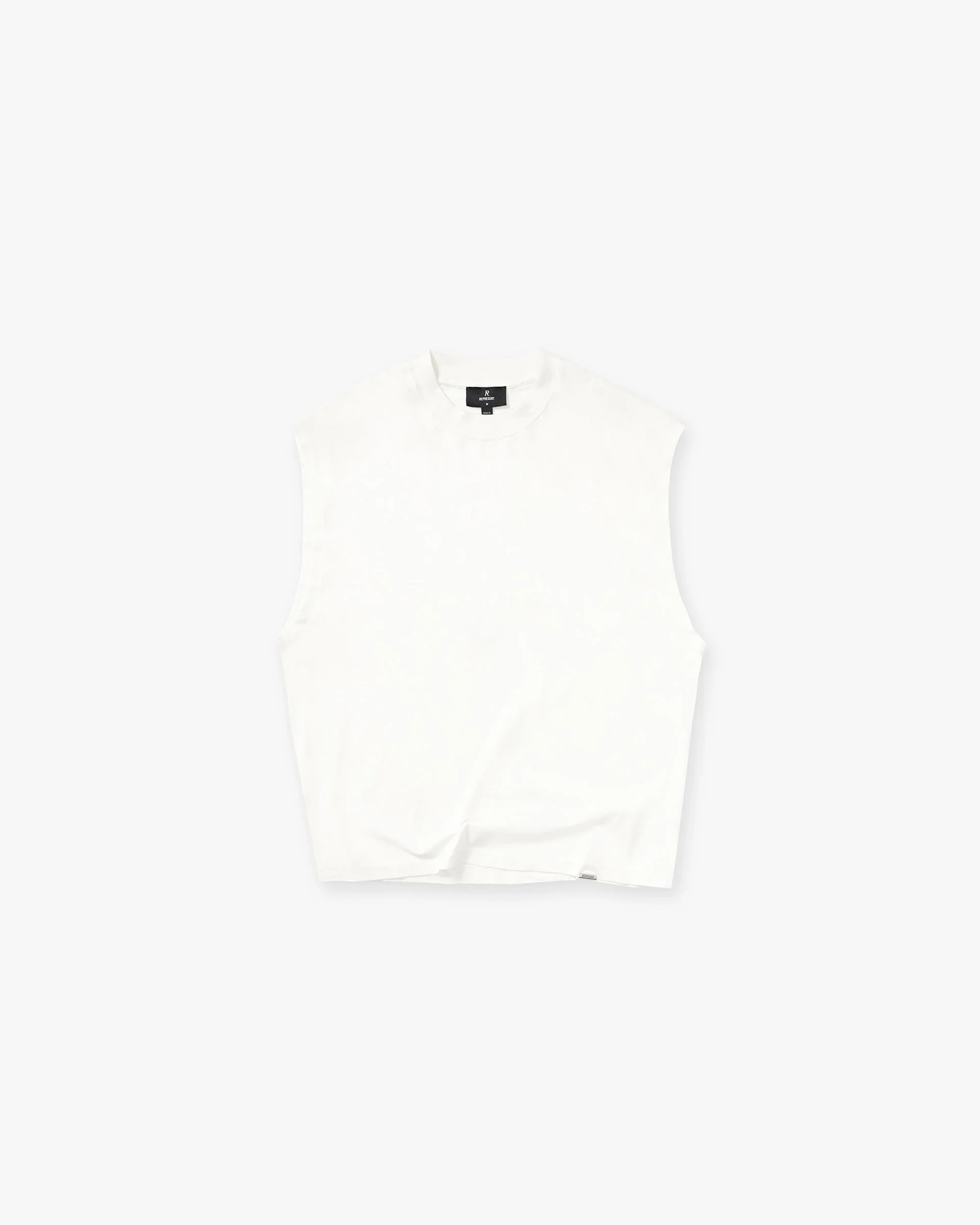 Initial Boxy Tank - Flat White