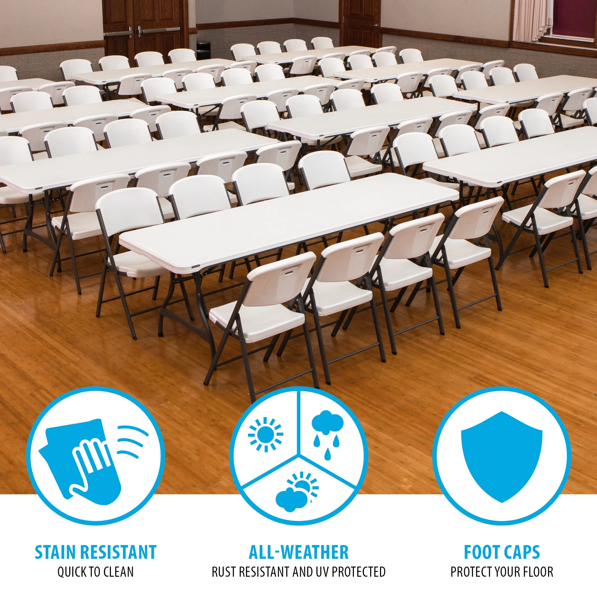 Folding Table and Chair Set Pack of 108 Image 4