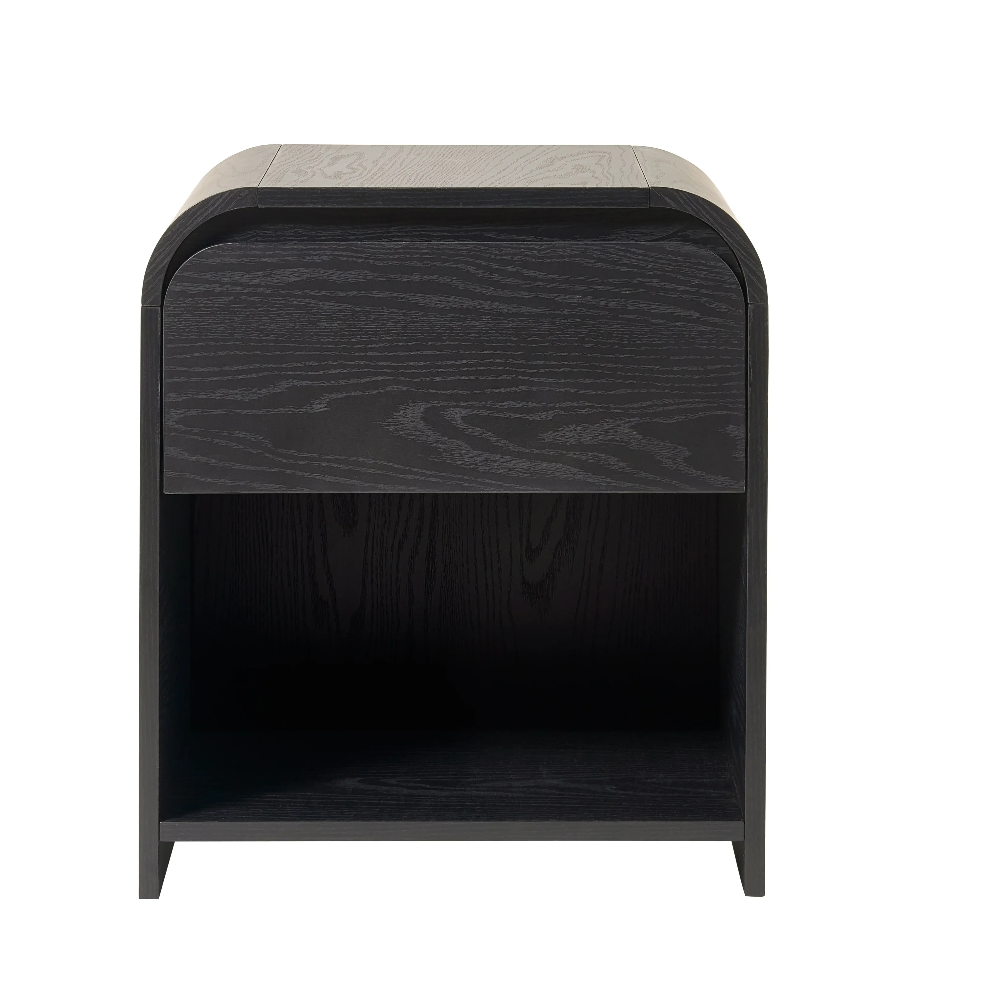 Better Homes & Gardens Juliet Nightstand with USB, Rich Black Finish