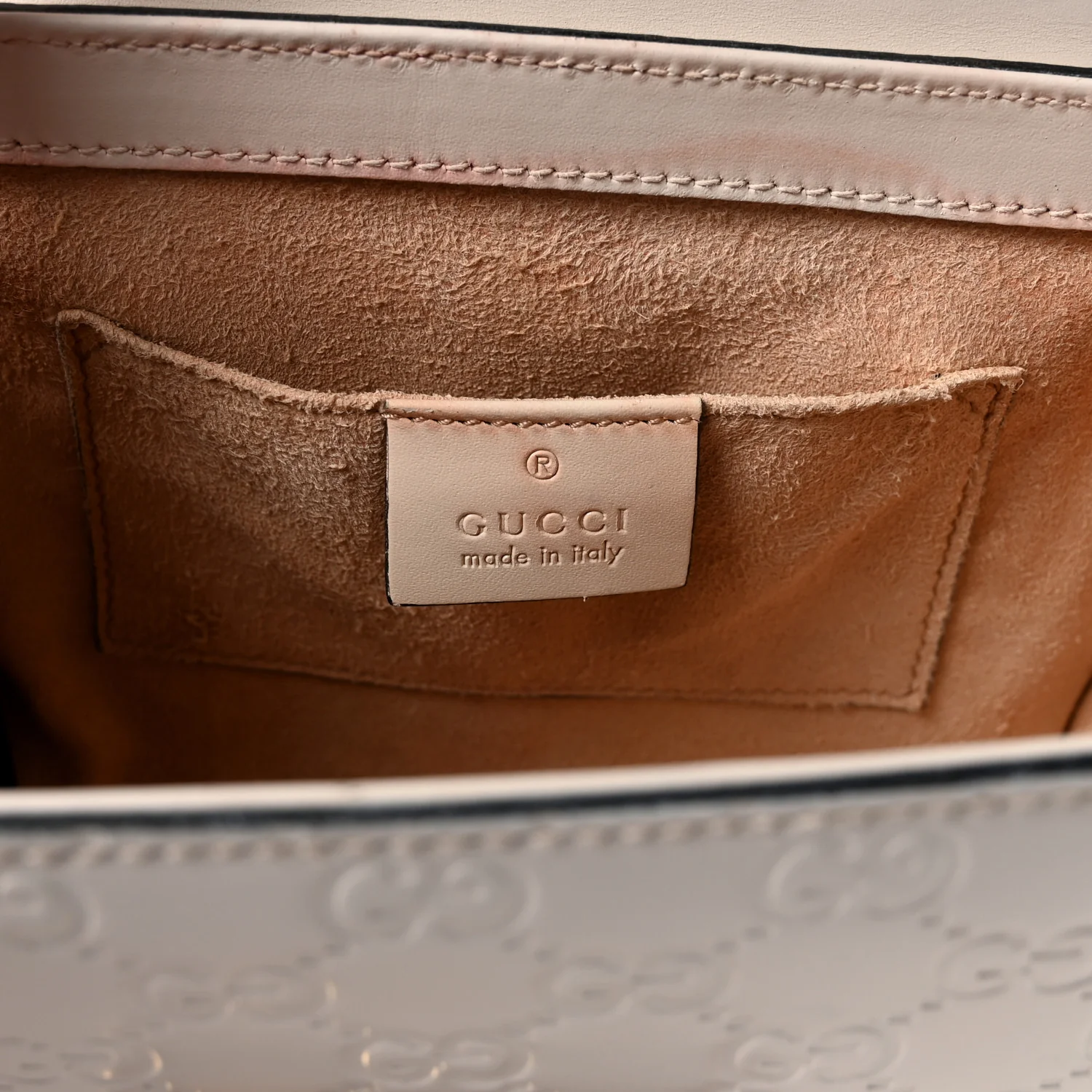 Guccissima Small Padlock Shoulder Bag Black White