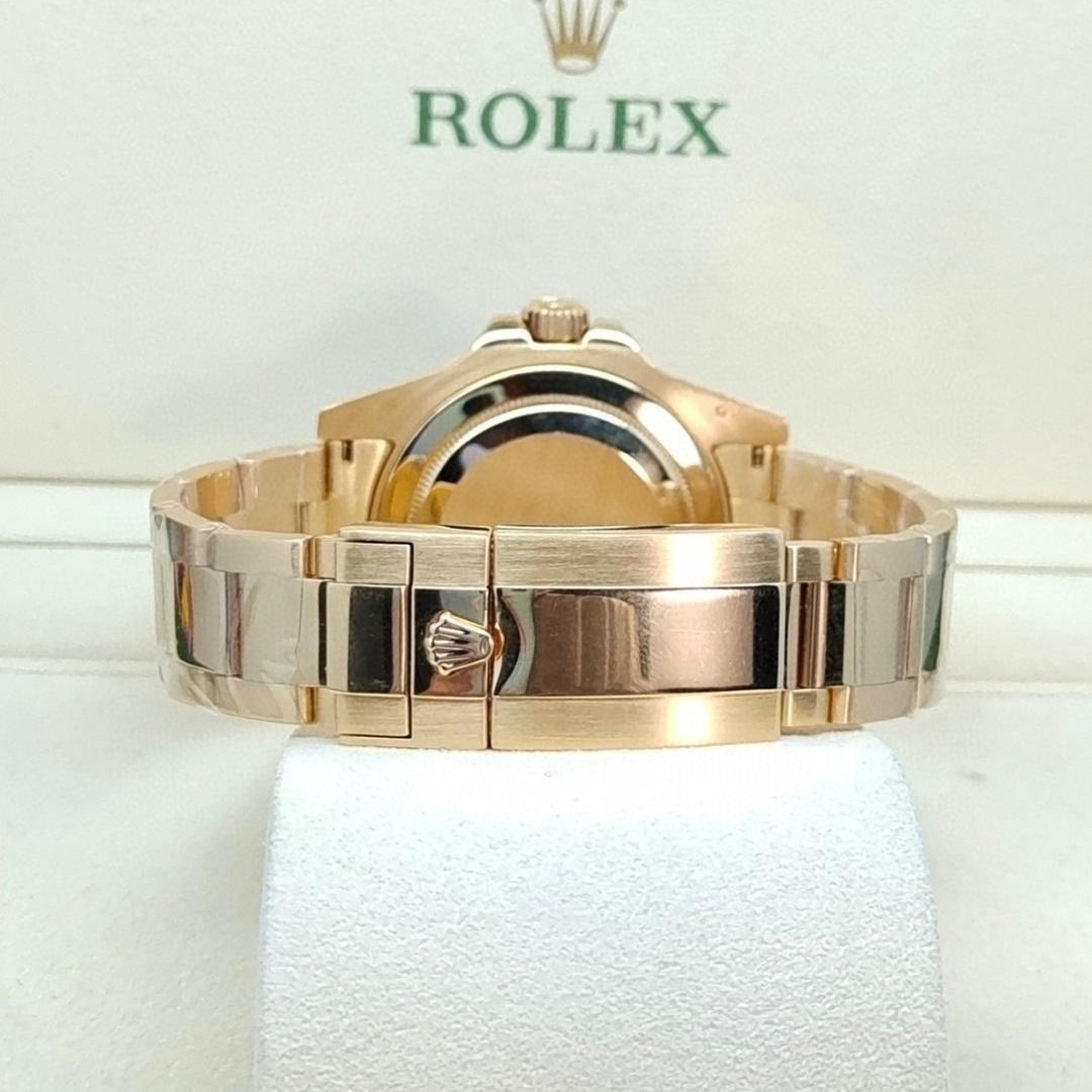 [Super Clone]Rolex 40mm GMT Master II Yellow Gold Green Dial - 116718gso