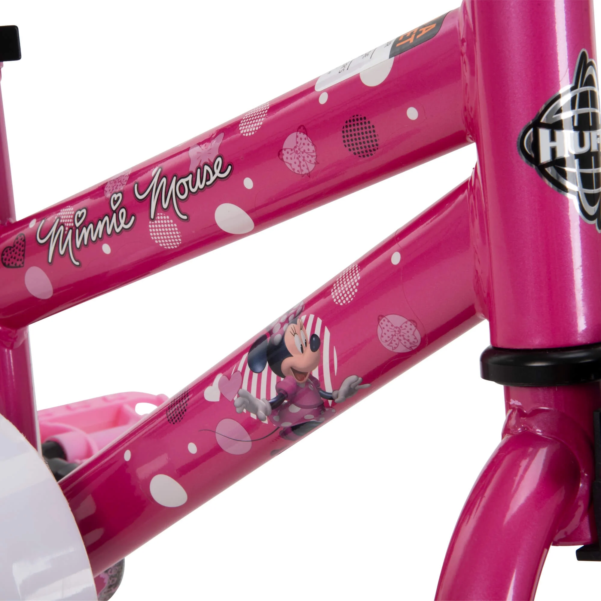 12 in. Minnie Mouse Bike with Training-Wheels for Girl's, Pink by - Image 10