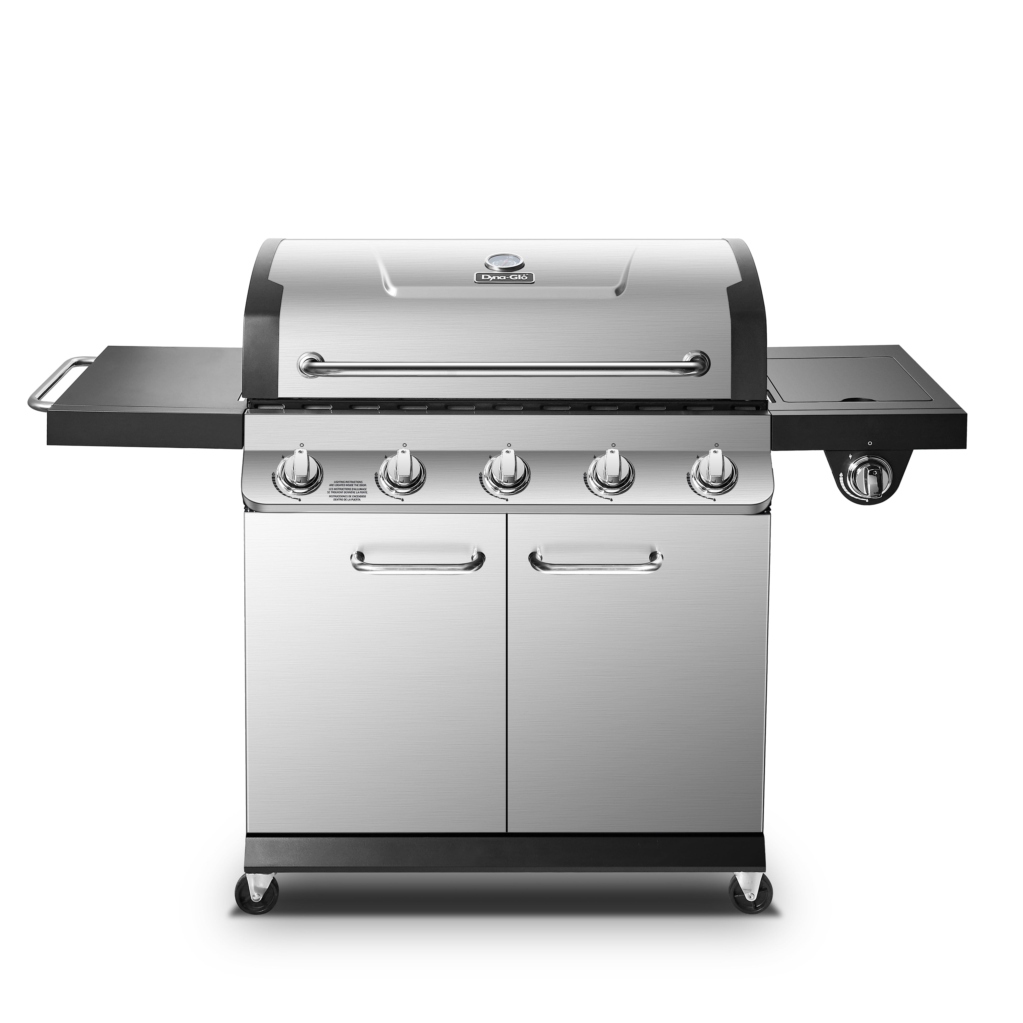 5 Burner Silver Propane Gas Grill
