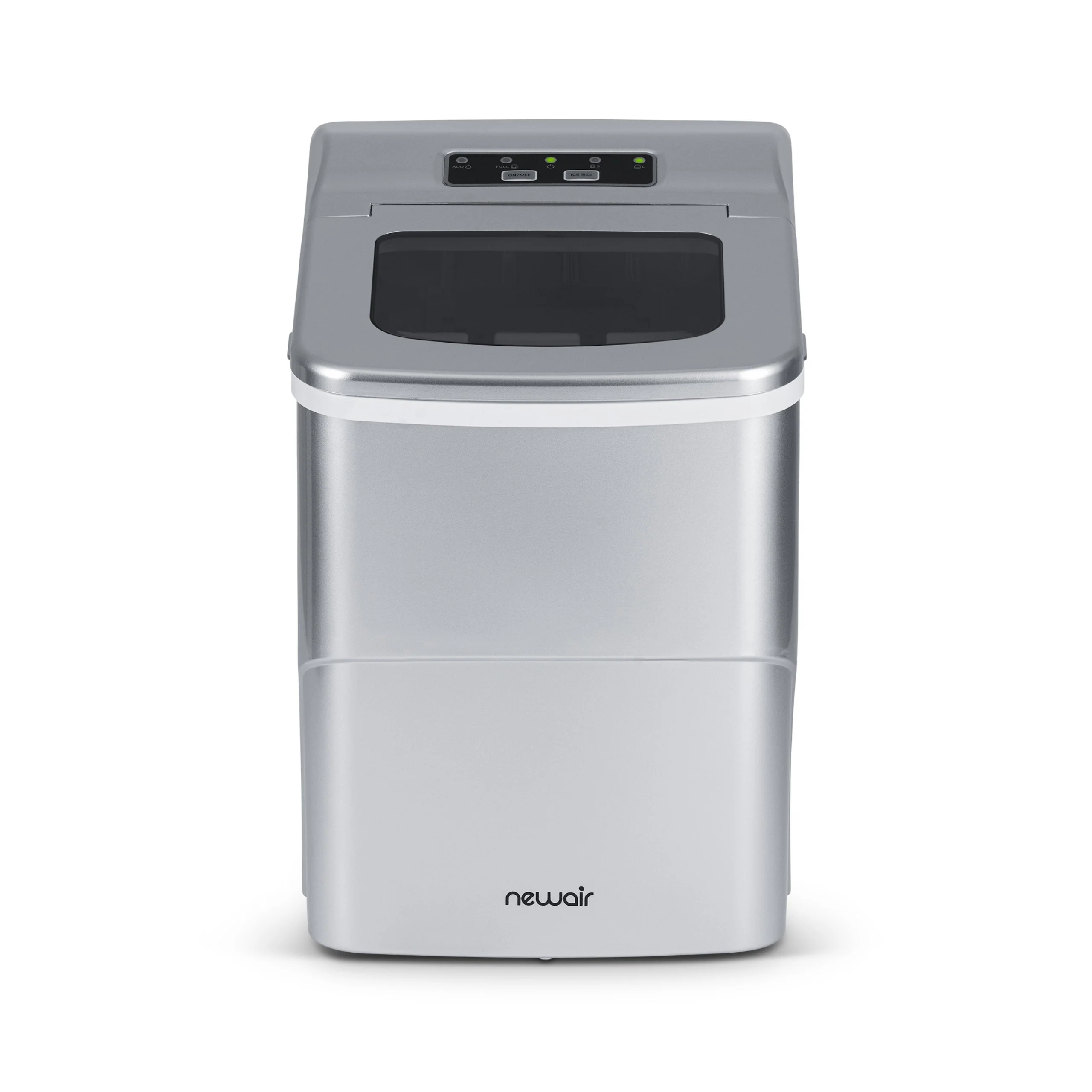 Newair Countertop Bullet Ice Maker in Matte Black or Metallic Silver, 26 lbs/Day