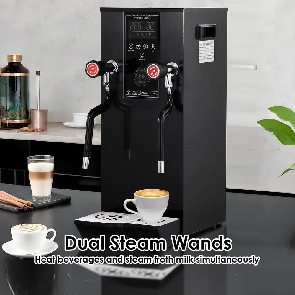 Commercial Milk Frother, 110V 1400W Automatic Foam Machine with LED Display for Coffee Shops (Black)(Black) - Image 7