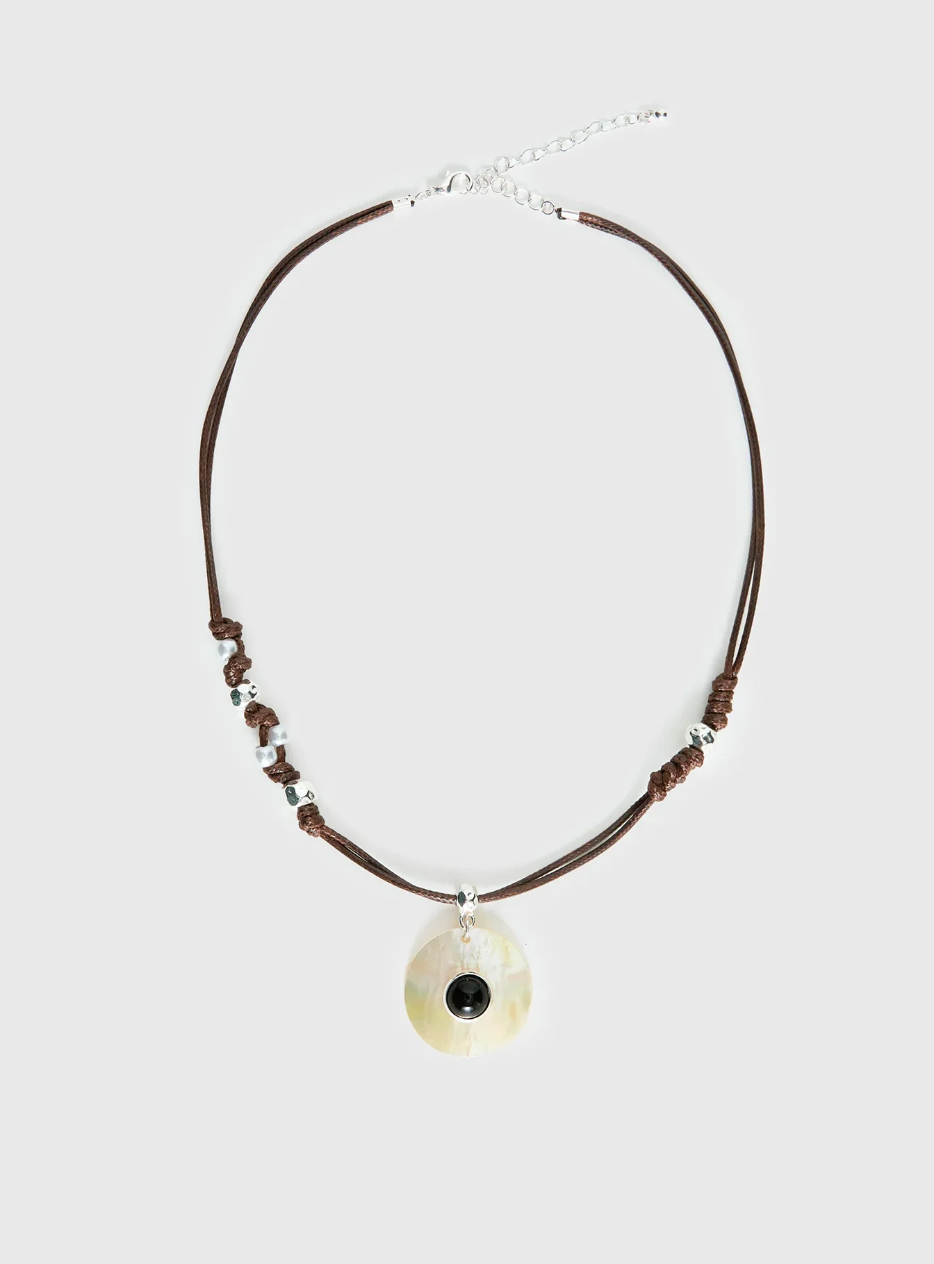 Saturn Returns Pendant Necklace Silver
