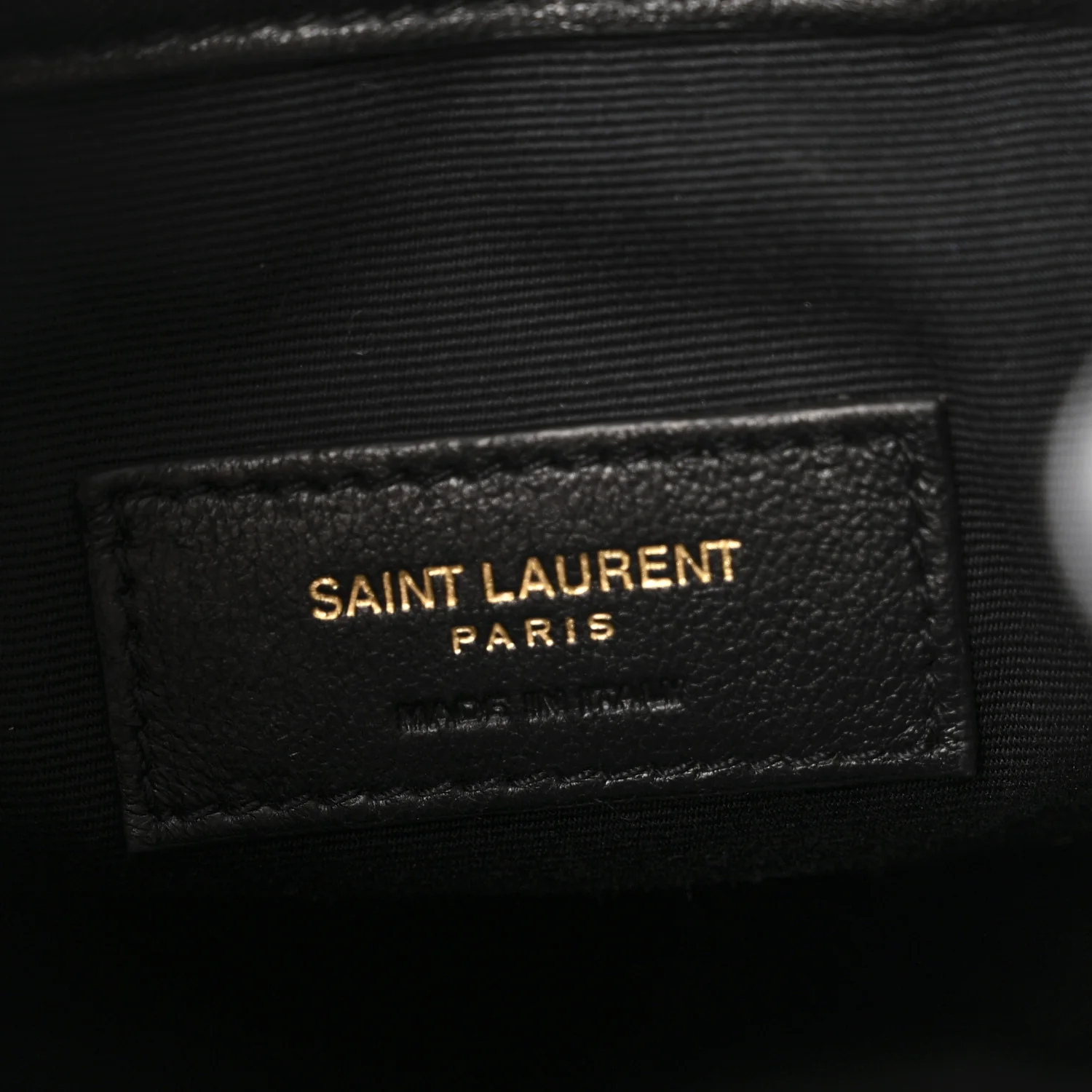 Lambskin Matelasse Monogram Joe Nano Bucket Bag Black