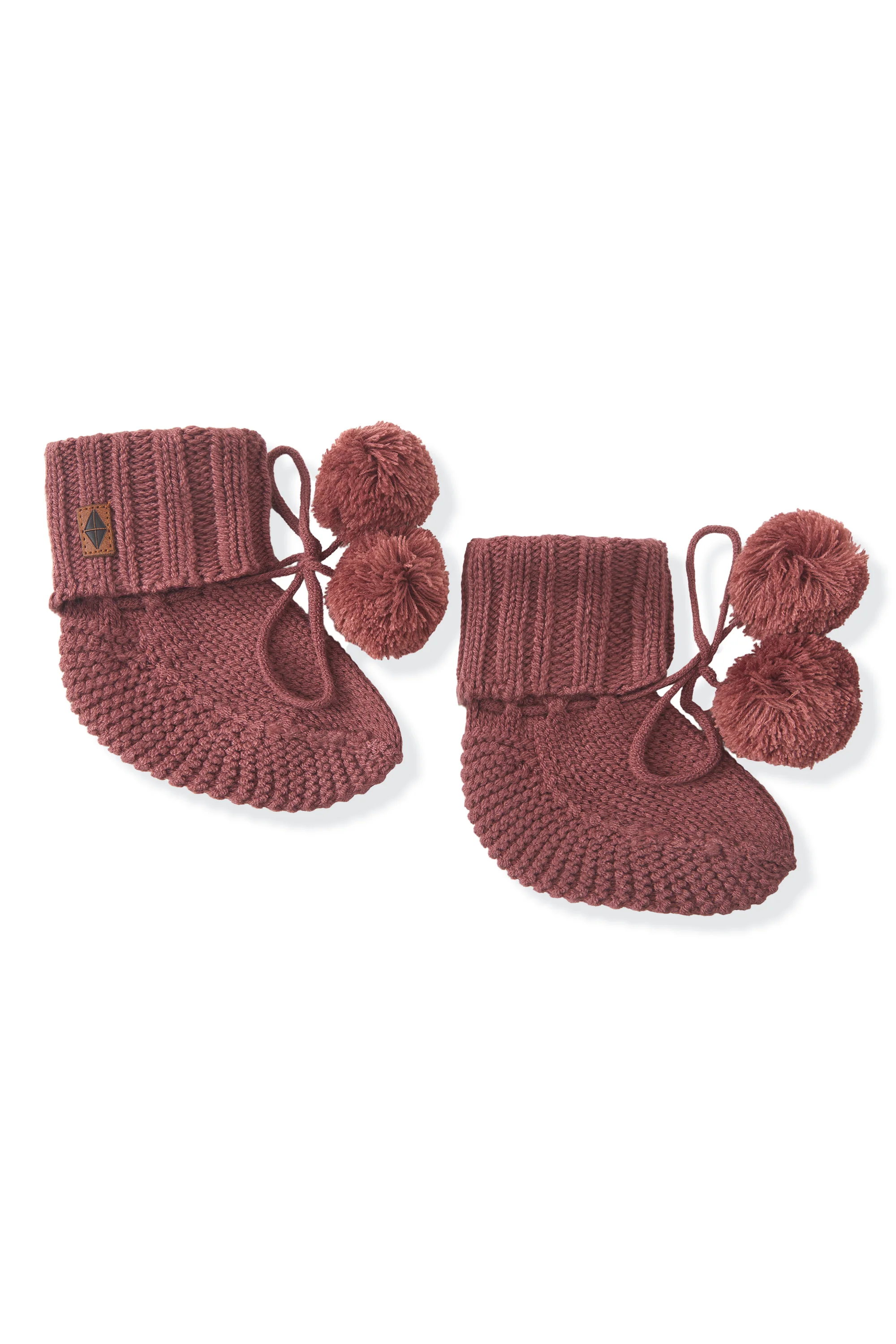 Knit Booties in Ember