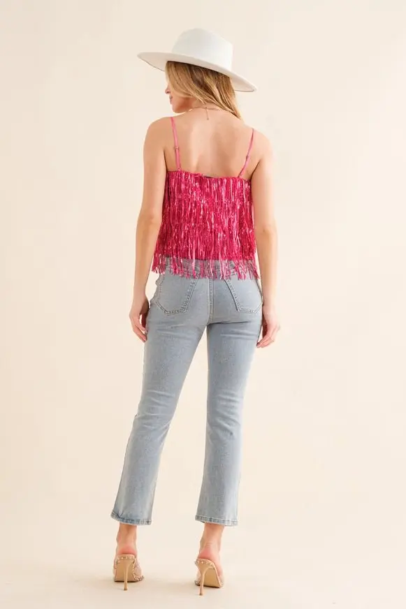 Sequin Tiered Cami
