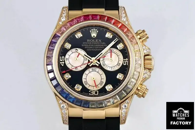 Rolex Daytona 116598RBOW BL Factory Yellow Gold