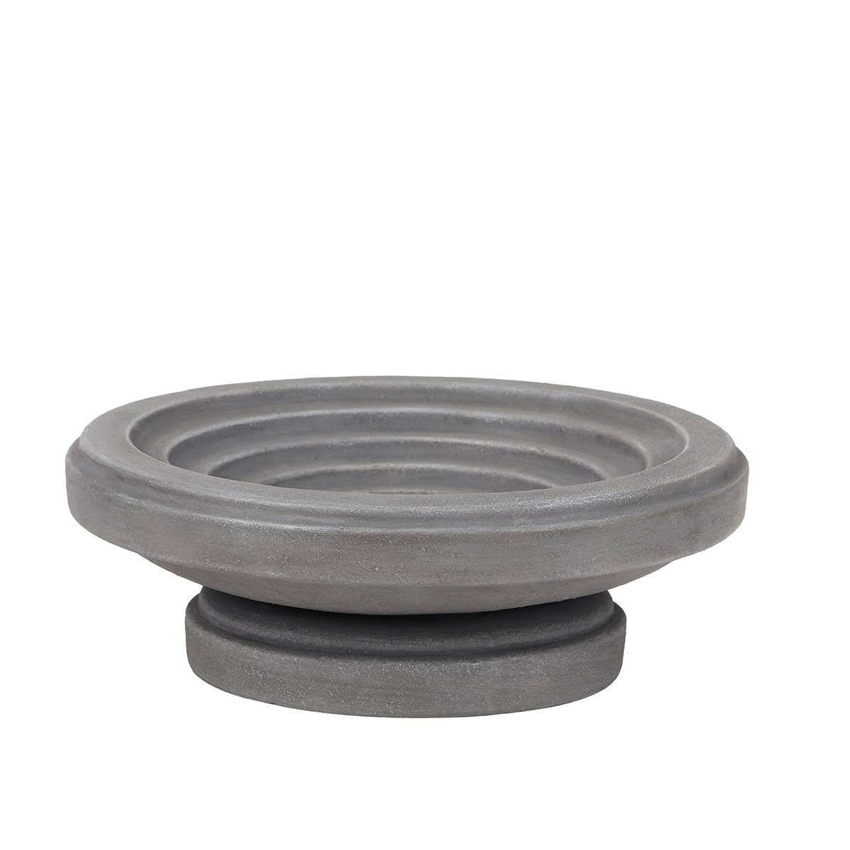 Style Selections 4-in H Dark Gray Plastic Complete Birdbath | A06-1045