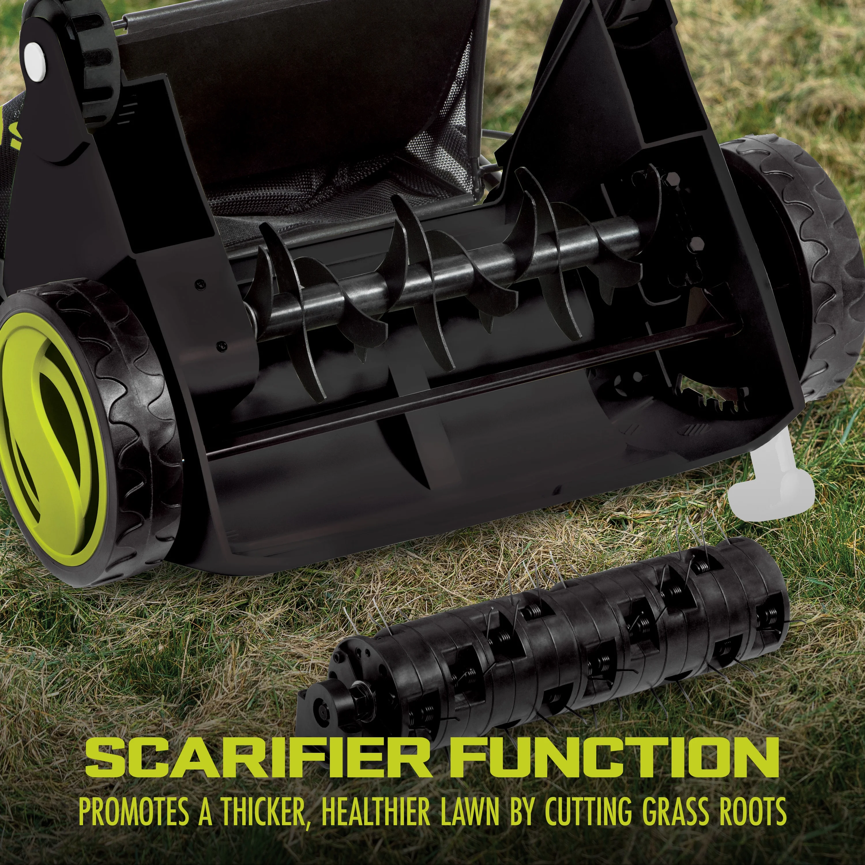 Sun Joe 12 Amp Electric Dethatcher and Scarifier with 8 Gallon Bag