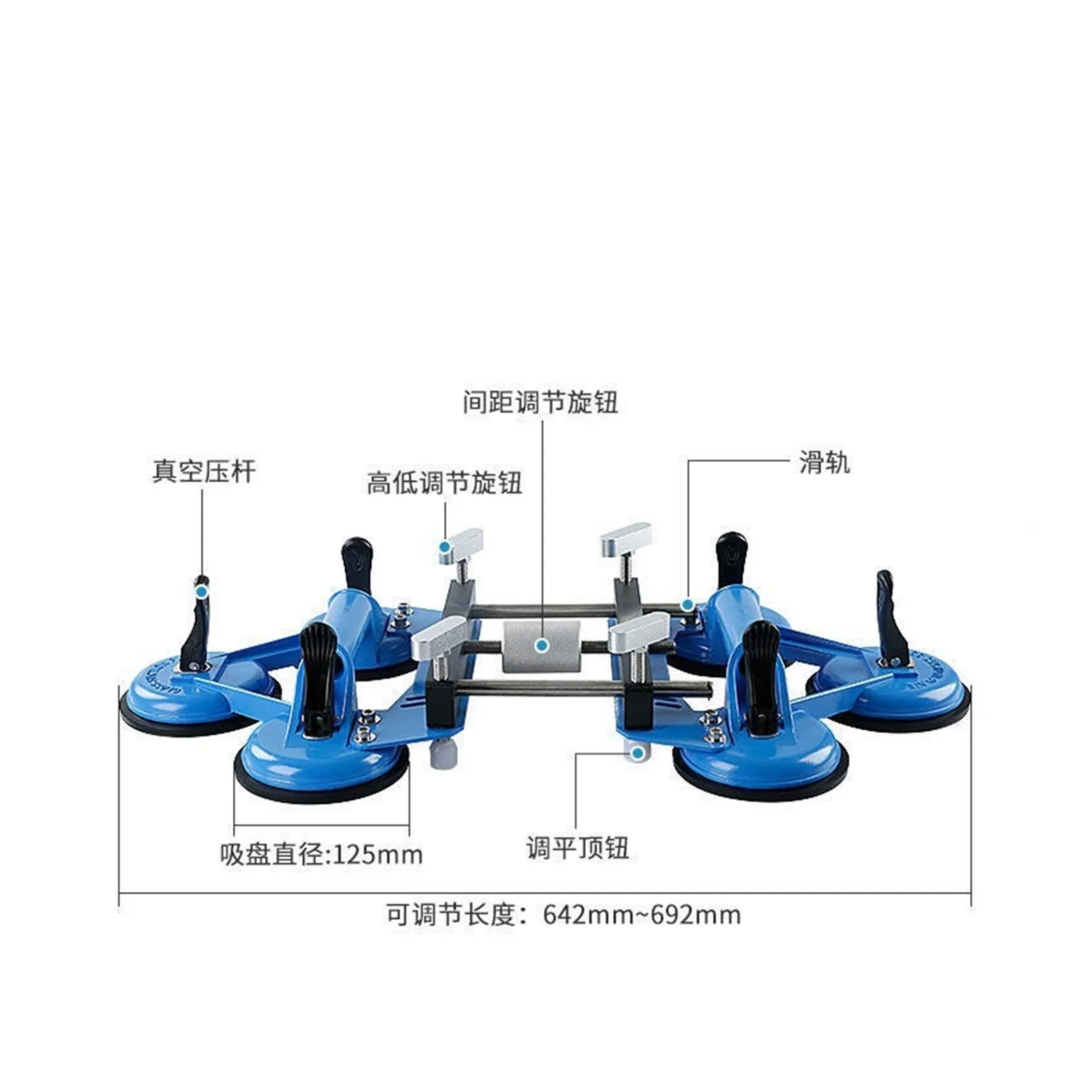 Stone Countertop Tensioner, Marble Stone Rock Slab, Tile Joint, Leveling Suction Cup, Strong Seamless Joint