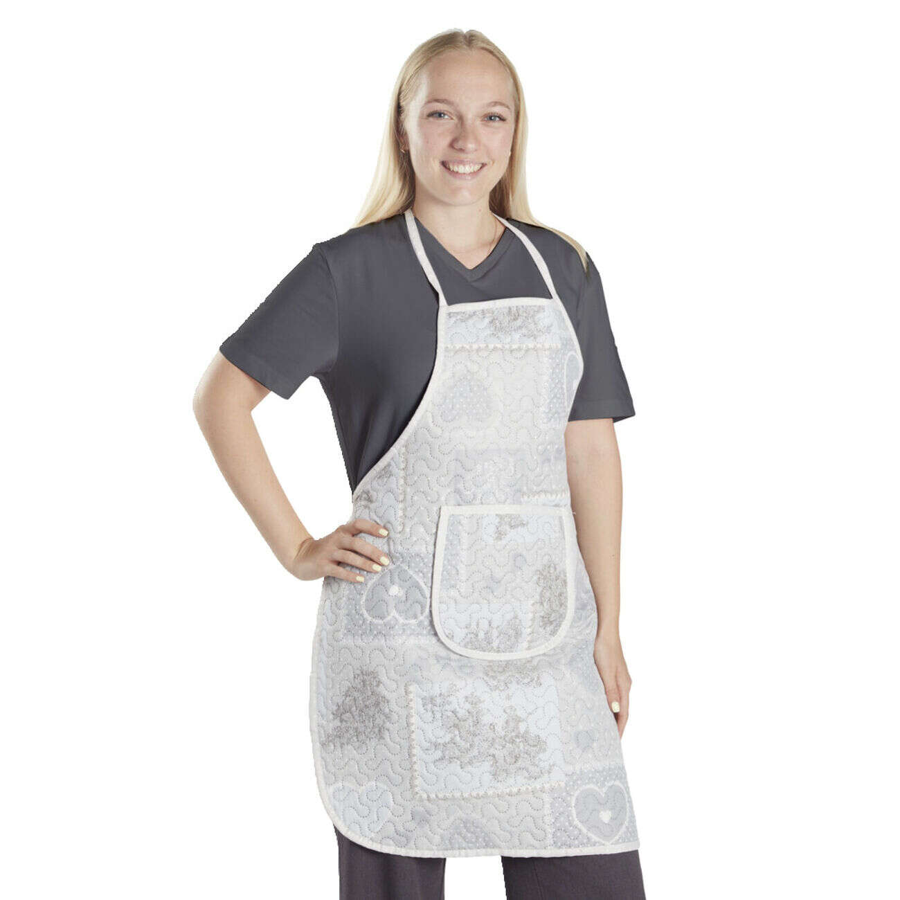 Tablier de cuisine motif boutis 60x80cm - 2 modèles