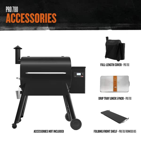 Pro 780 Wifi Pellet Grill and Smoker in Black Image 4