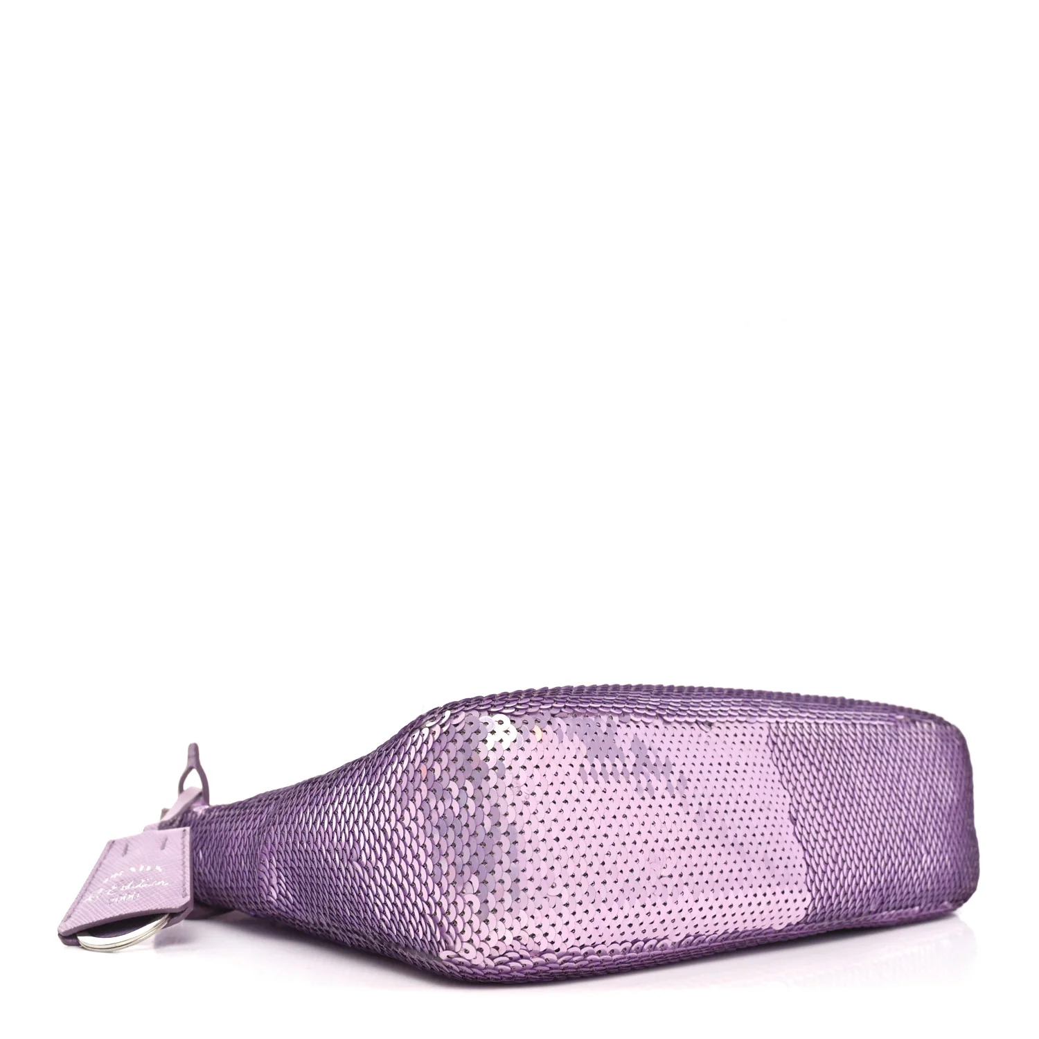 Paillettes Sequin Mini Re-Edition 2000 Bag Lilium Black