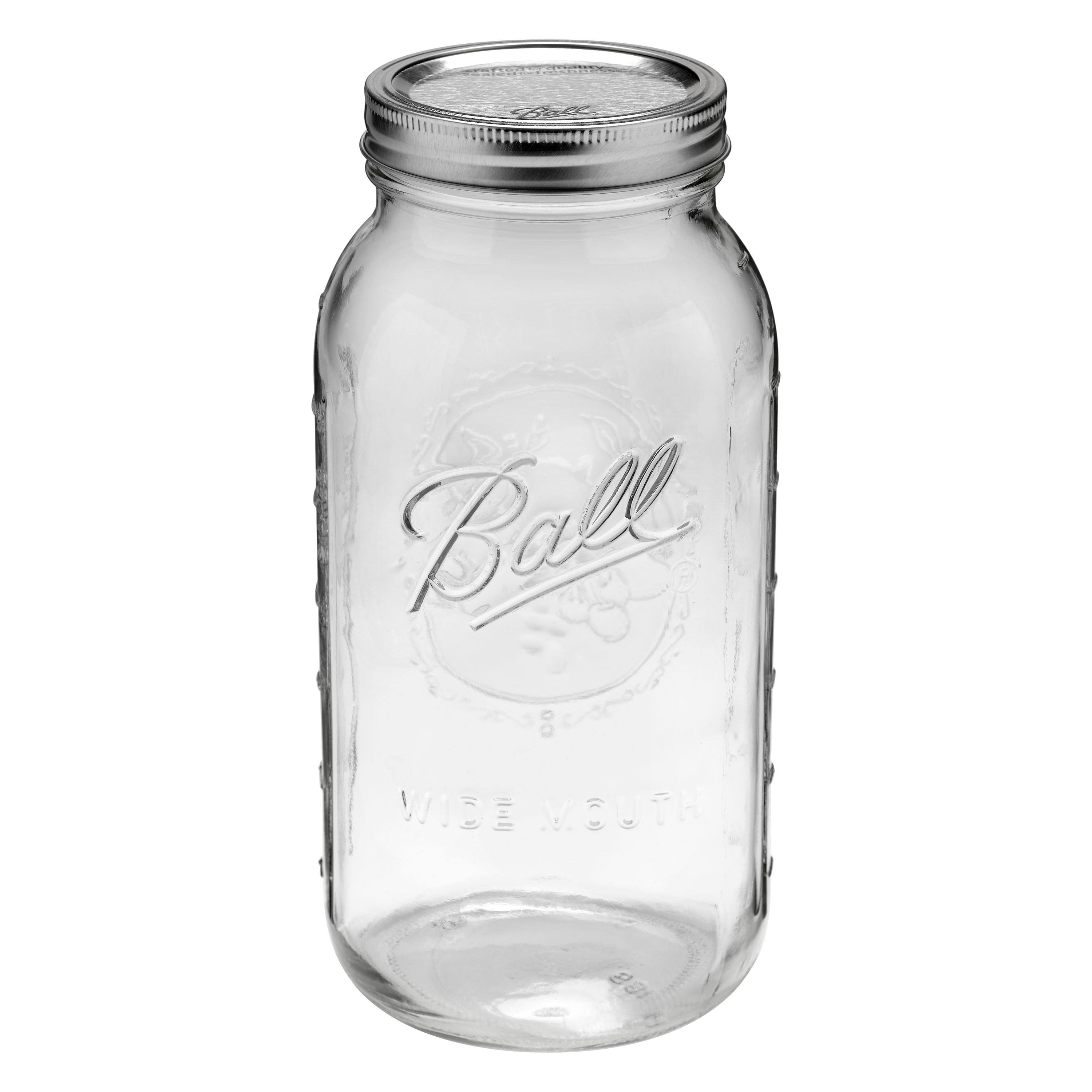 Ball Glass Jar, Wide Mouth, 64 Ounce