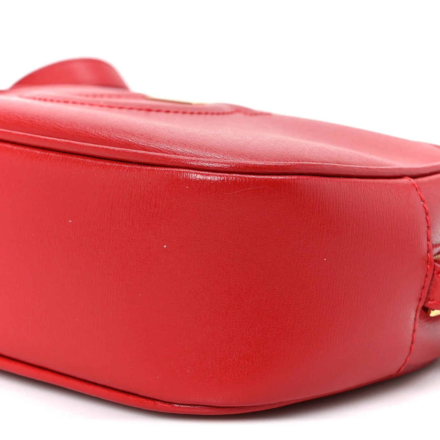 Calfskin Gancini Camera Crossbody Bag Red