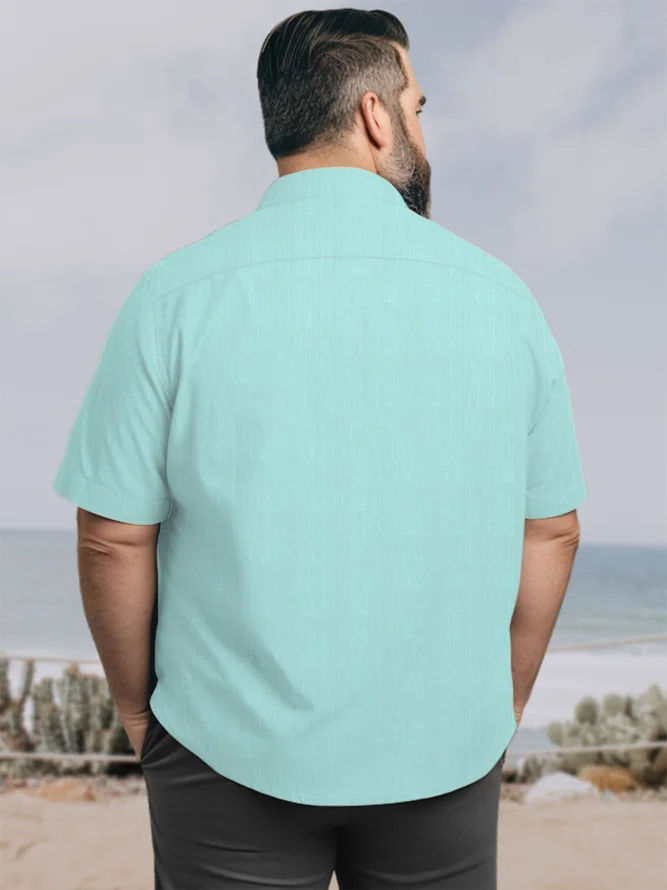 Chemise hawaïenne décontractée à manches courtes pour homme, grandes tailles, modèle 005
