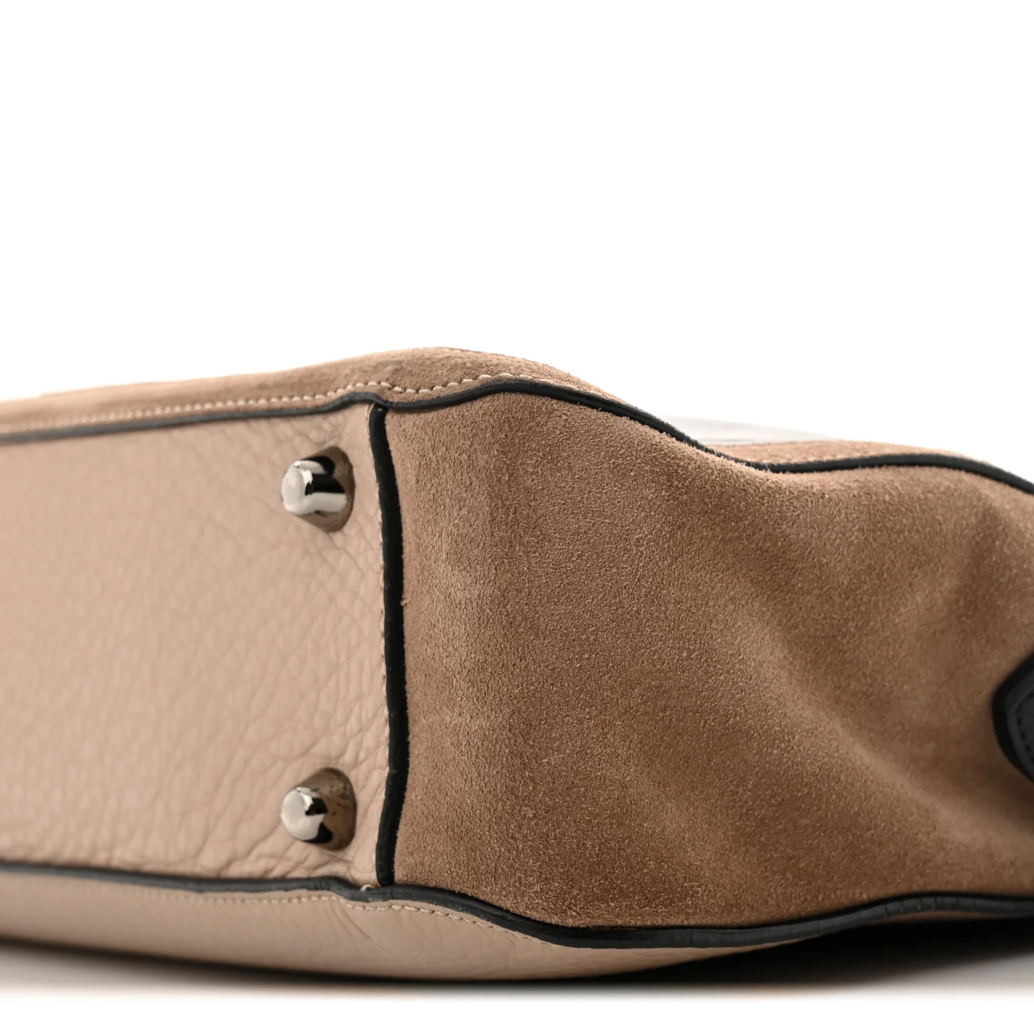 Suede Calfskin Aliosha Messenger Cappuccino Black