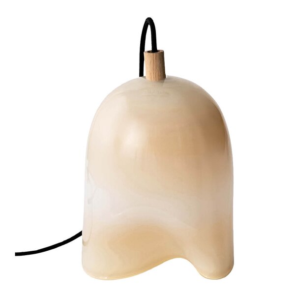 Klem lampe medium 28 cm pearl