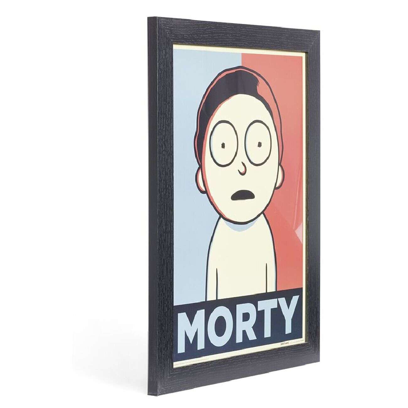 Affiche Morty Smith dans cadre bois noir 33,5x44,5xH1,5cm