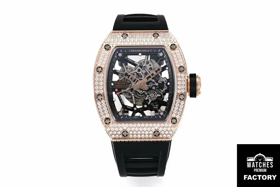 Richard Mille RM035 Americas KV Factory Diamond-Set Bezel