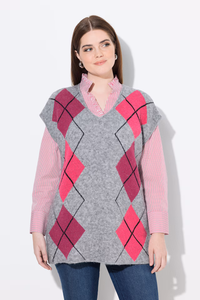 Argyle V-Neck Sweater Vest