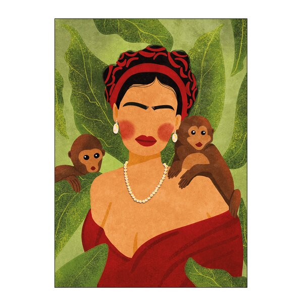 Raissa Oltmanns poster 50x70 cm frida and monkeys