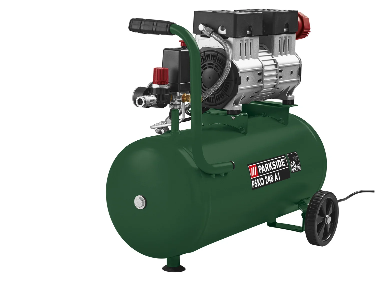 PARKSIDE Compresseur silencieux PSKO 248 A1, 24 L