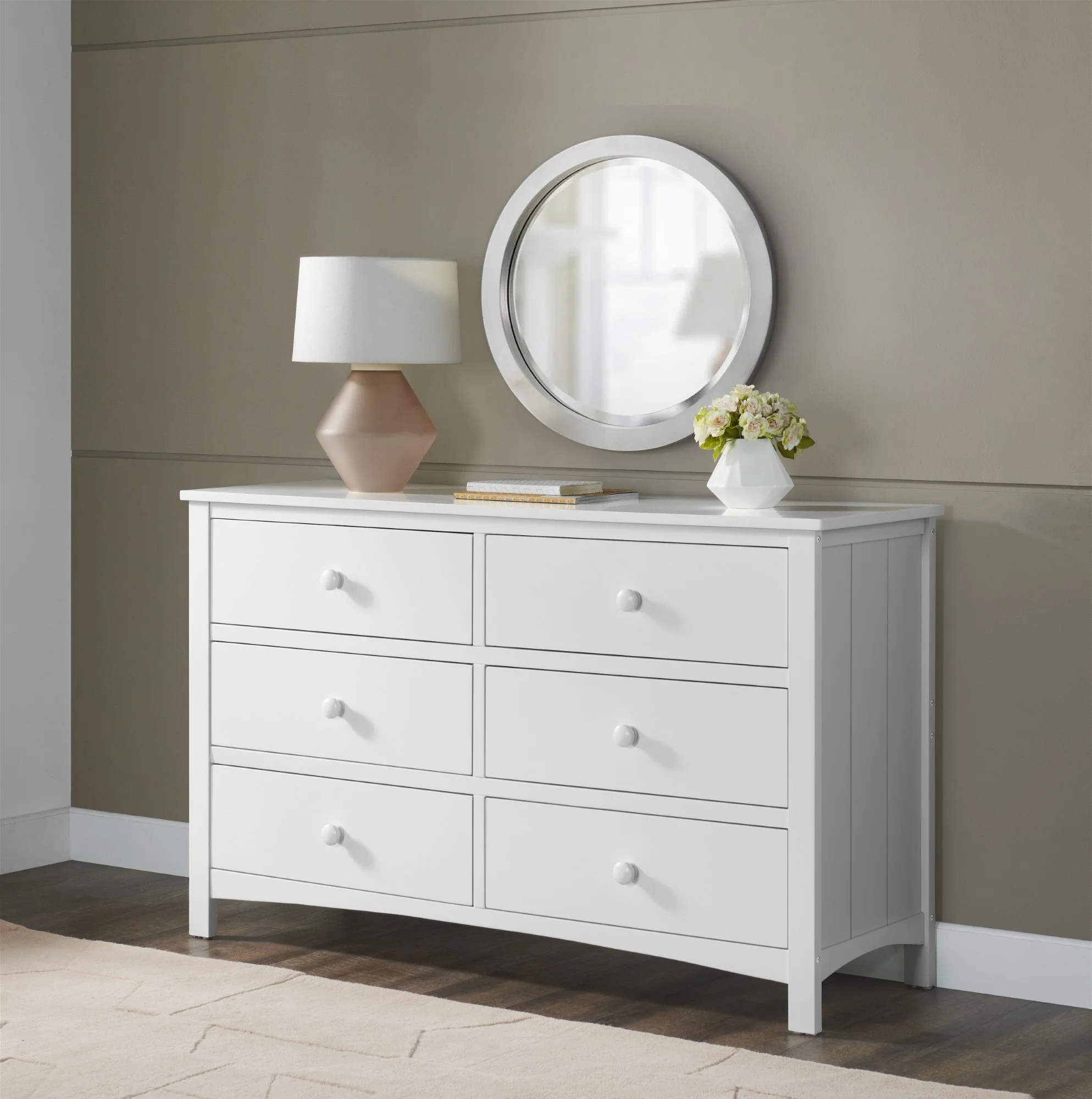Universal 6 Drawer Dresser, Snow White(Snow White) Image 2