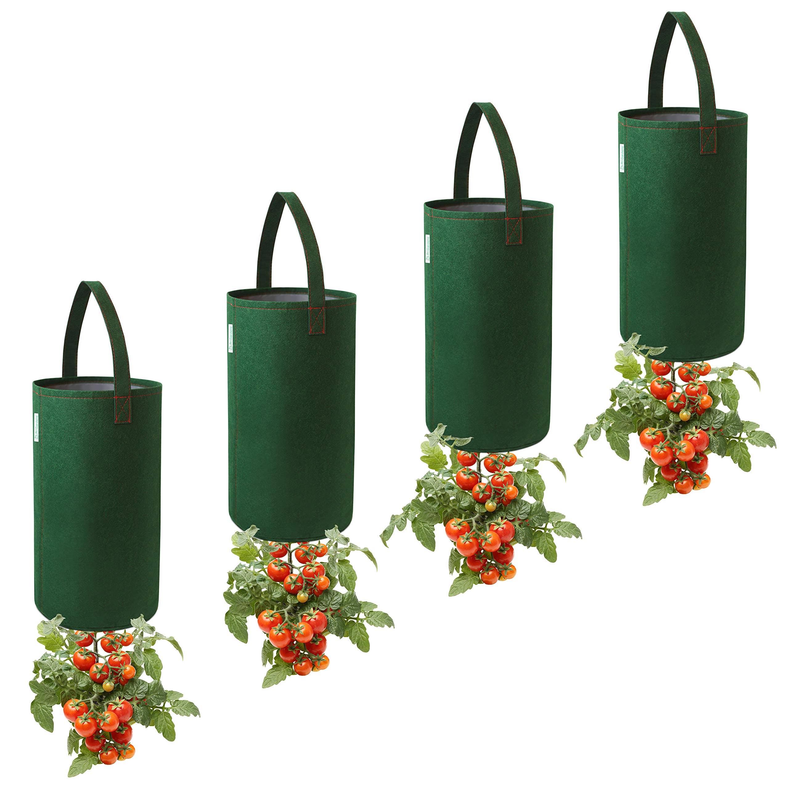 Pri Gardens Upside Down Tomato Planter, (2- Pack) Hooks Included