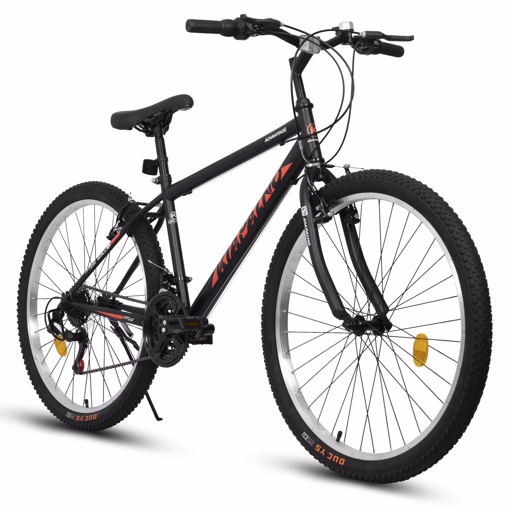 26" Mountain Bike for Men and Women, 21-Speed High-Performance All-Terrain Bicycle with Dual V-Brakes,Green(Green A) - Image 5