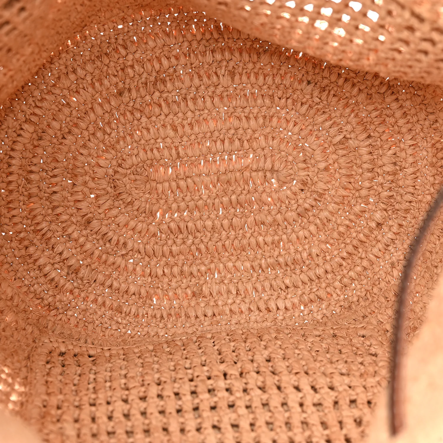Raffia Calfskin Paulas Ibiza Balloon Ruffle Basket Tote Bag Natural Tan